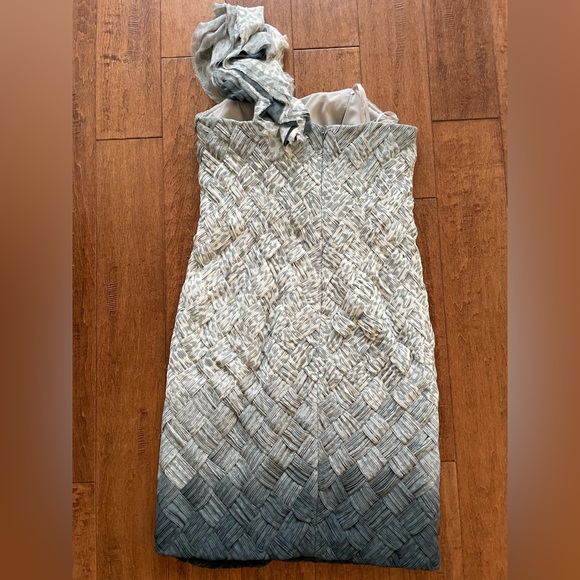 Mikael Aghal Ombré One Shoulder Party Dress Size 6 - Picture 2 of 10